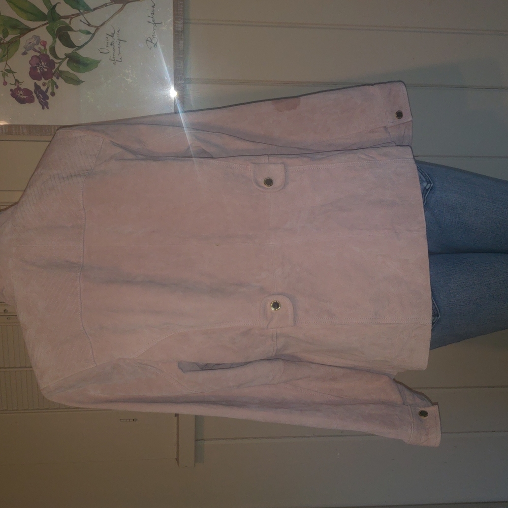 ISAAC MIZRAHI LIVE SUEDE FLIGHT JACKET SIZE 22 IN WOMENS - Picture 10 of 14